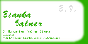 bianka valner business card